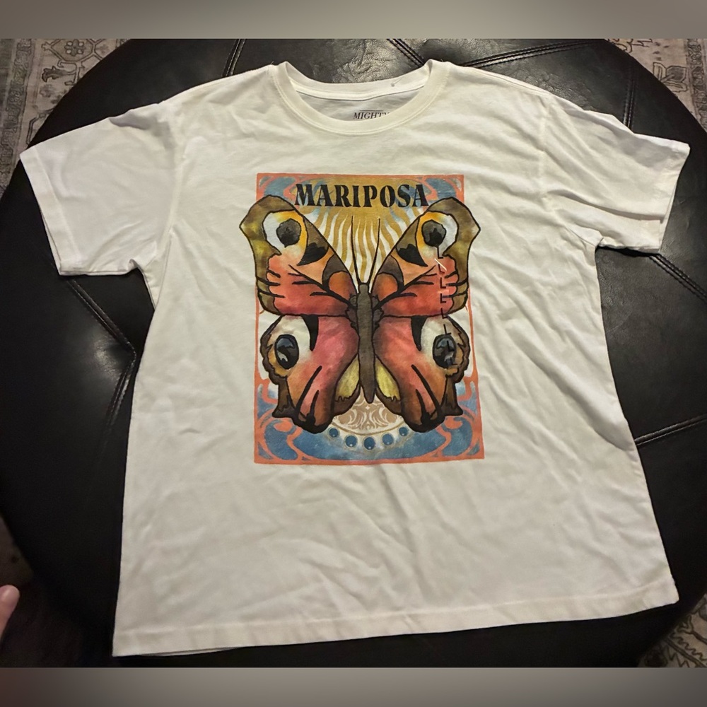 Mighty Fine White Graphic Tee
